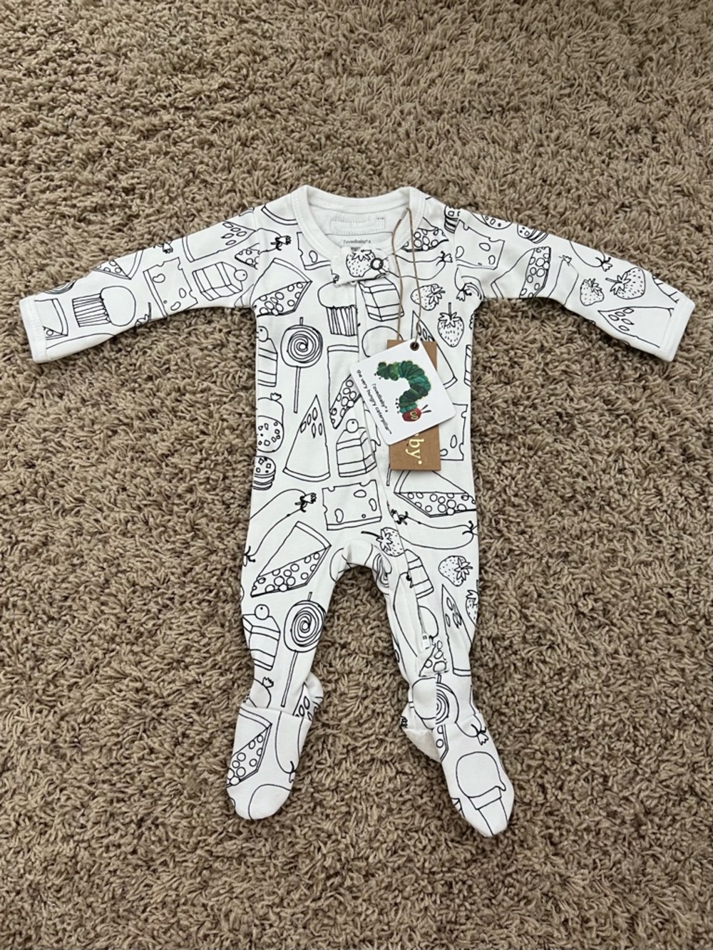 L’ovedbaby Organic 2 Way Zipper Footie - Preemie-Newborn
